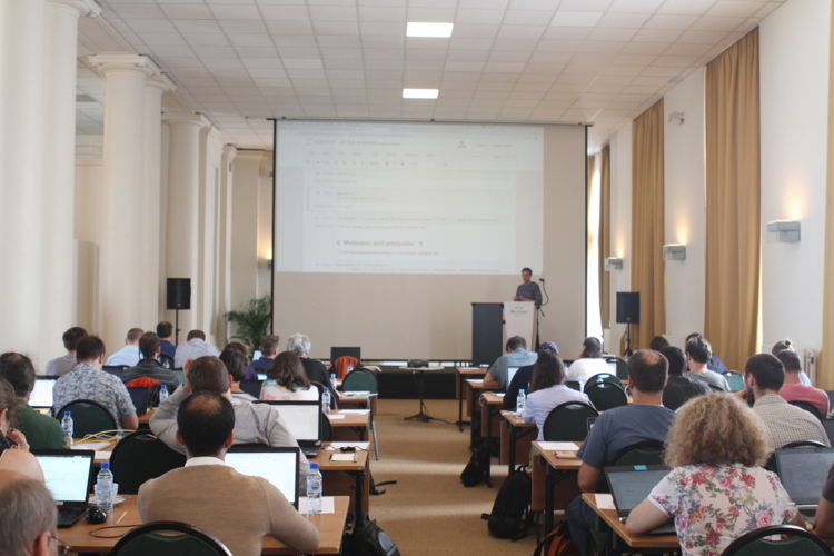 SeaDataCloud 2nd training workshop - picture of one of the presentation made during the event
